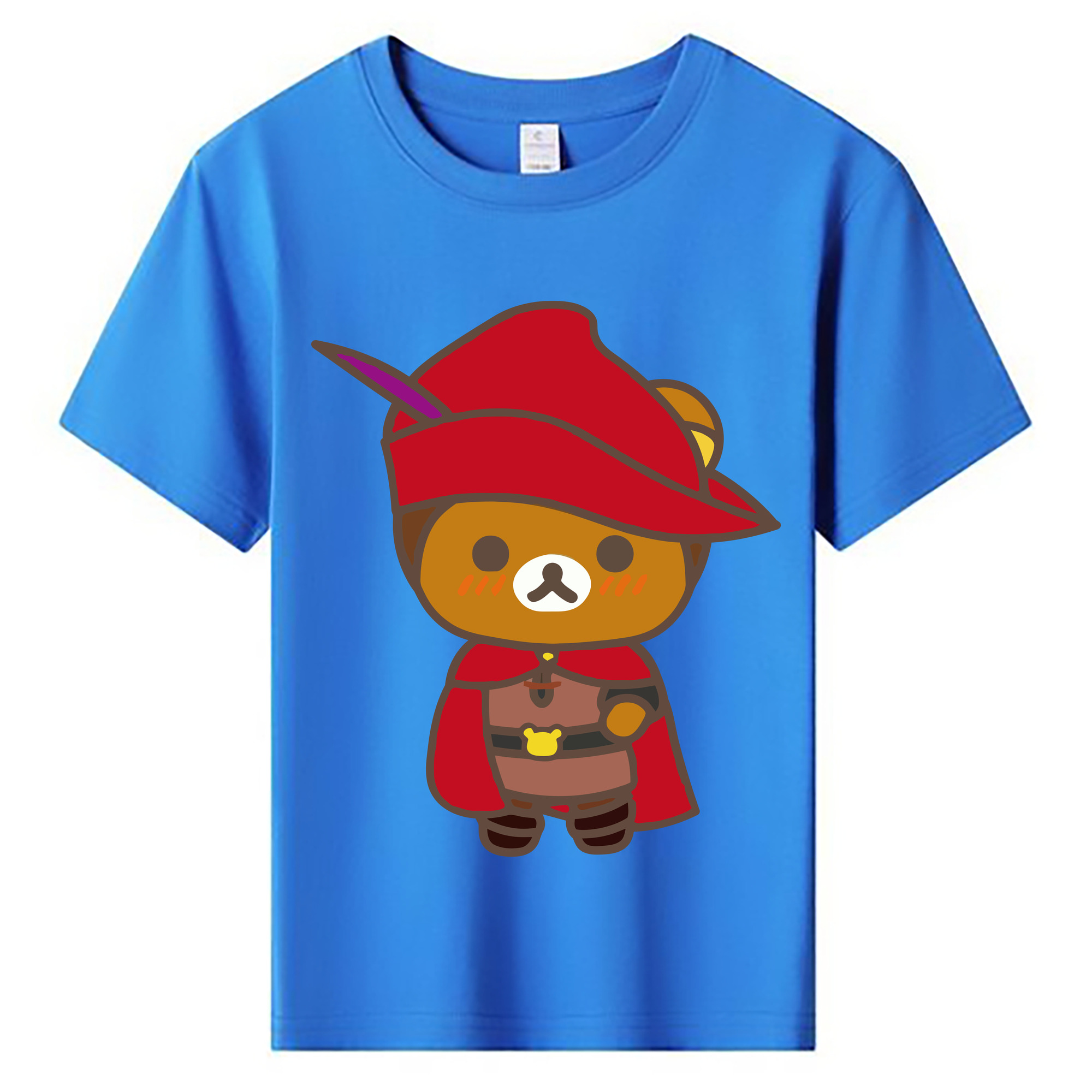 （画像用） リラックマ リラックマ キイロイトリ Rilakkuma Korilakkuma Kiiroitori 綿100％キッズTシャツ（フロントプリント）